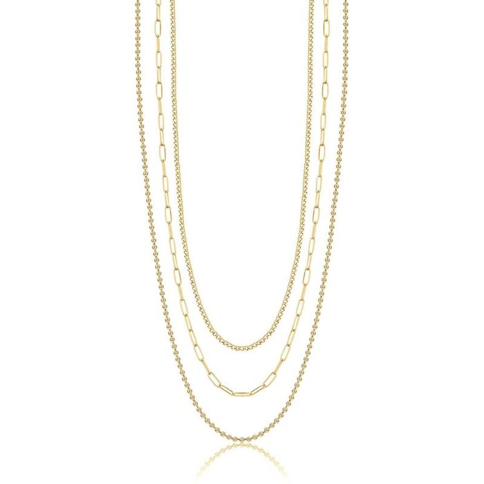 Collier en acier doré IP