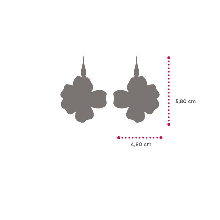 Boucles d'oreilles fleur de pêcher