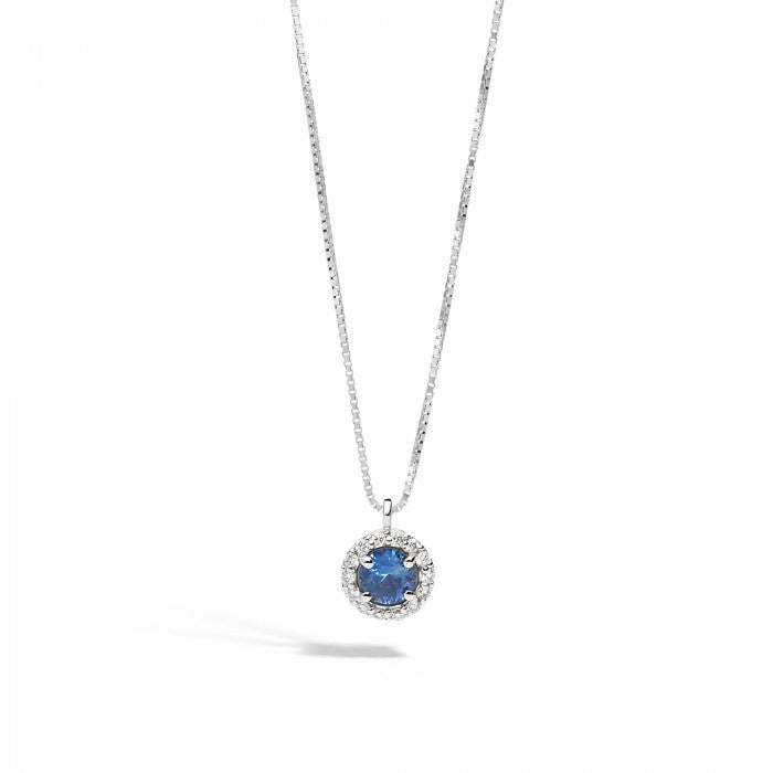 Sapphire and br primrose choker