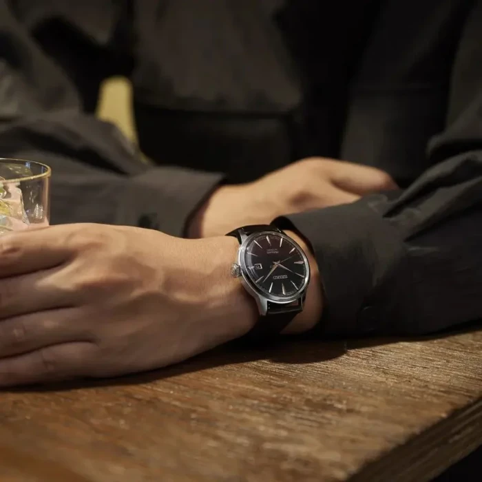 PRESAGE Automatic 3 Hands Watch LIMITED PURPLE SUNSET