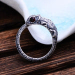 Steampunk ring - Coiled Lizard - Vignette | Steampunk Store