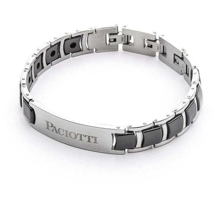 Bracelet bicolore avec plaque