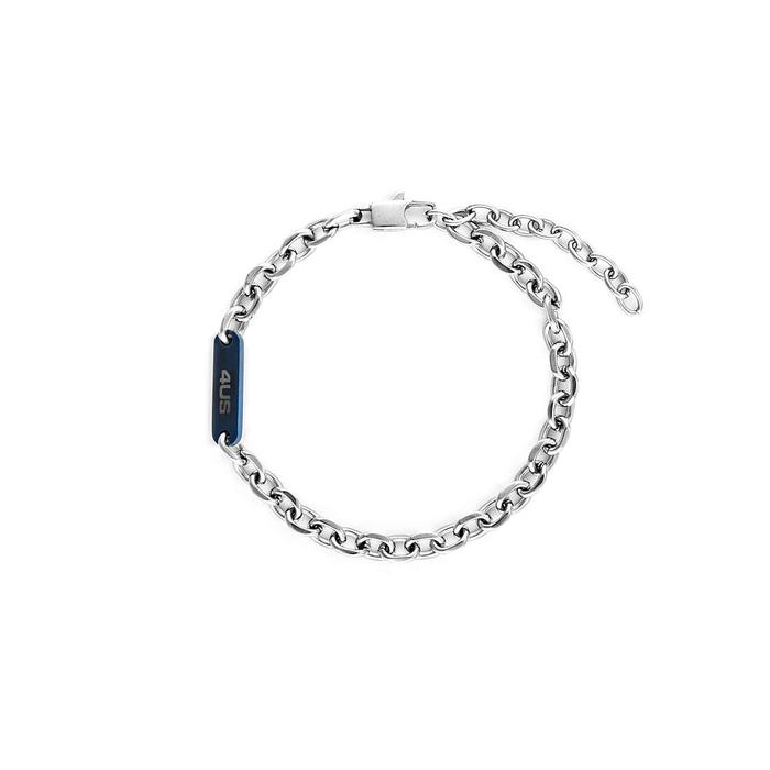 Bracelet en acier PVD bleu
