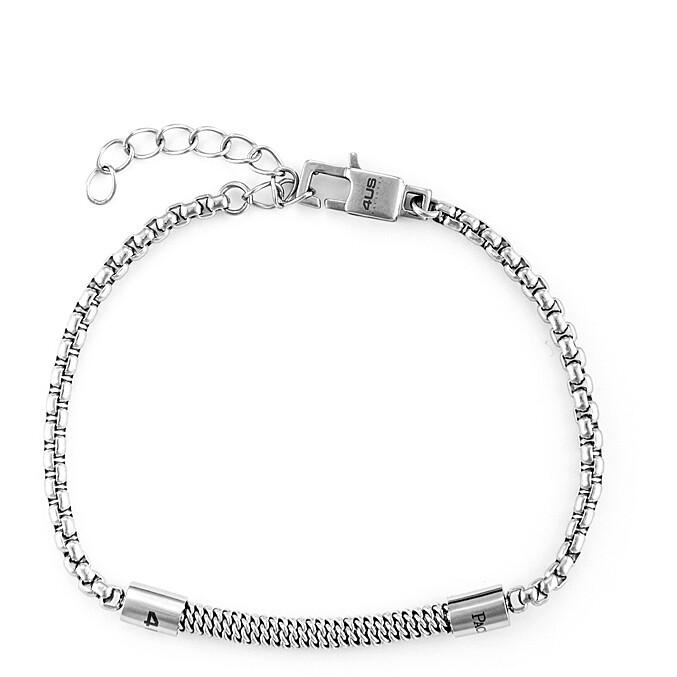 Steel chain bracelet