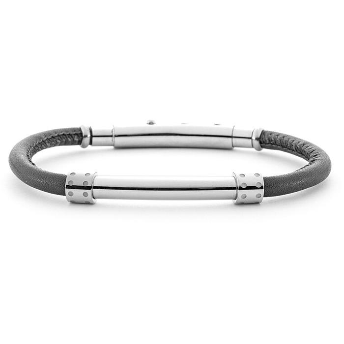 Bracelet en cuir noir