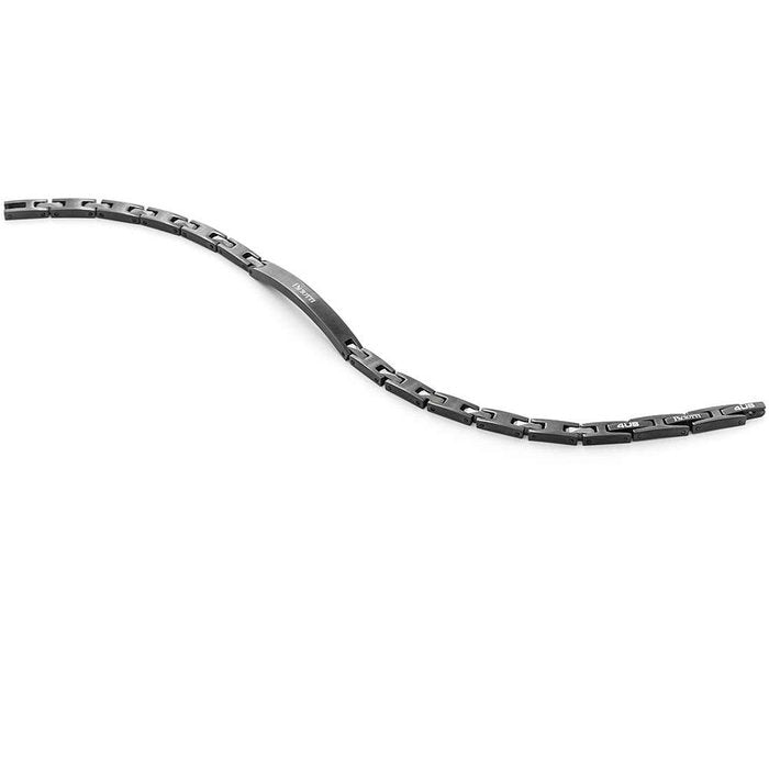 Burnished bracelet with plate