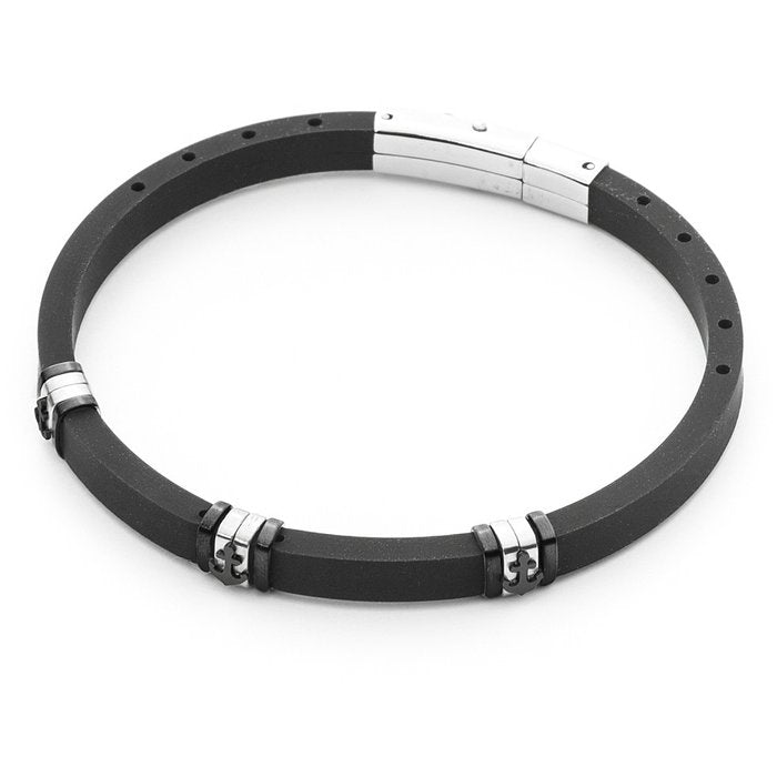 Rubber and anchor bracelet