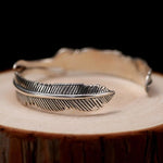 Bracelet Plume Argent - Vignette | Steampunk Store