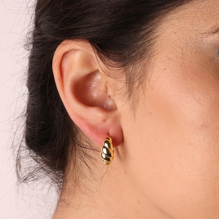 925 Silver Torchon Effect Earrings