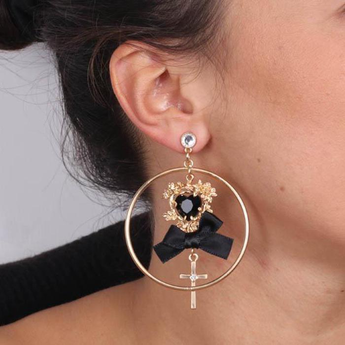 Boucles d'oreilles en métal
