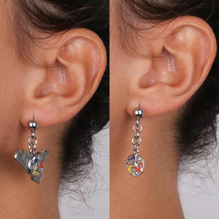 Boucles d'oreilles en métal