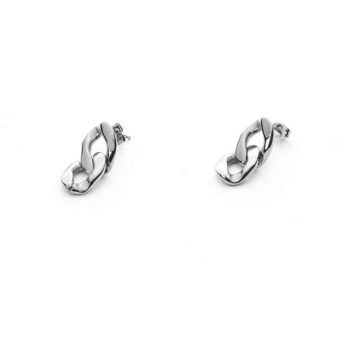 Boucles d'oreilles en maille plate