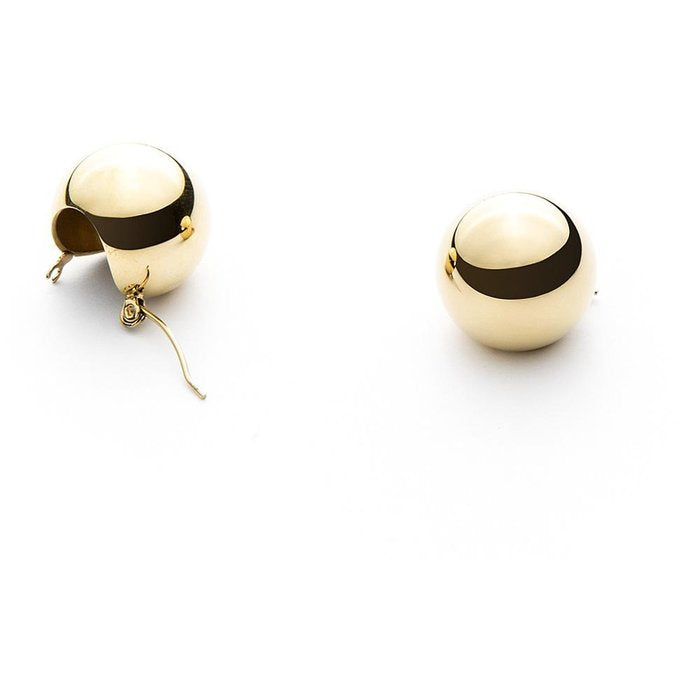 Boucles d'oreilles sphères laminées