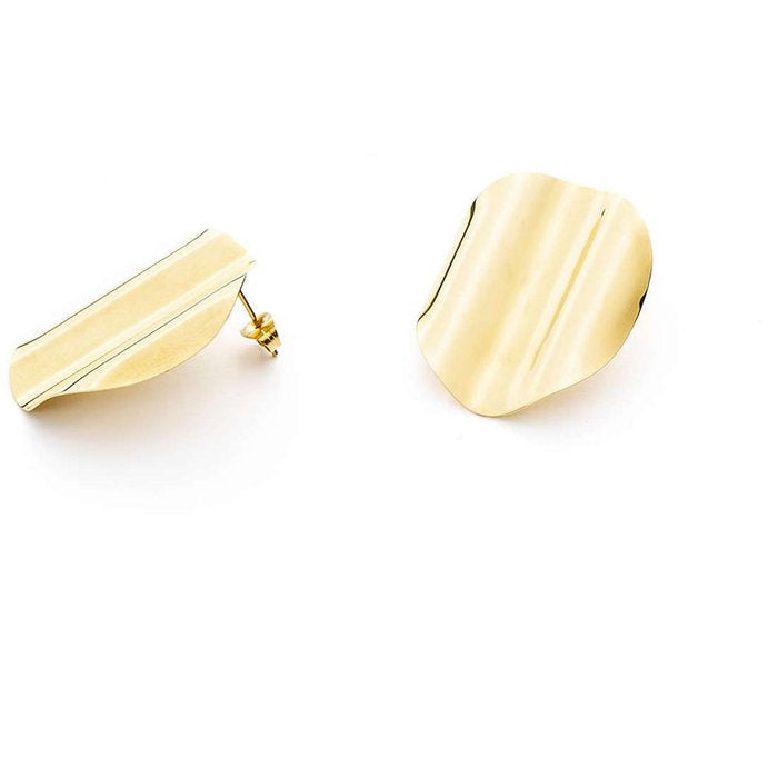 Boucles d'oreilles en plaques laminées