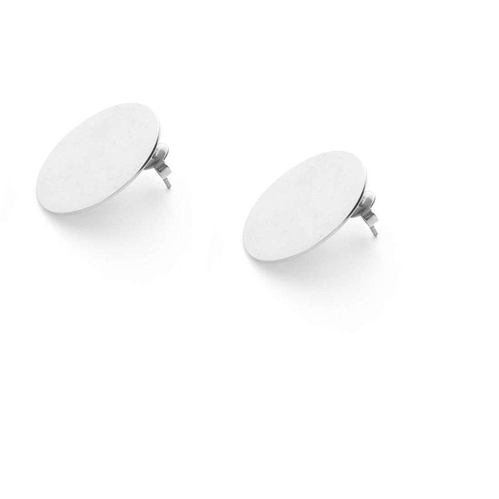 Plate earrings