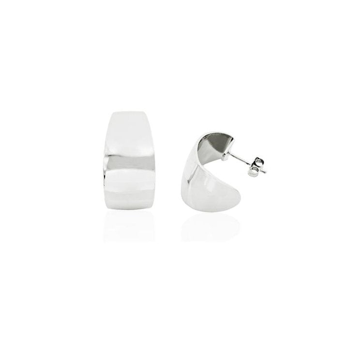 Boucles d'oreilles Mini Créoles en Bronze Argenté