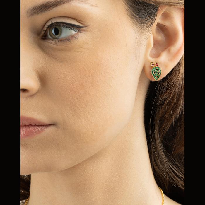 Boucles d'oreilles Mini Pala Figue de Barbarie Lapilli