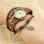 Reloj Vintage para Mujer Estilo Bohemio - Pulsera Cuero - Vignette | Steampunk Store