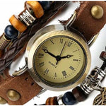 Reloj Vintage para Mujer Estilo Bohemio - Pulsera Cuero - Vignette | Steampunk Store