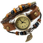 Reloj Vintage para Mujer Estilo Bohemio - Pulsera Cuero - Vignette | Steampunk Store