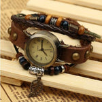 Reloj Vintage para Mujer Estilo Bohemio - Pulsera Cuero - Vignette | Steampunk Store