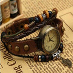 Reloj Vintage para Mujer Estilo Bohemio - Pulsera Cuero - Vignette | Steampunk Store
