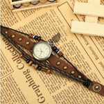 Reloj Vintage para Mujer Estilo Bohemio - Pulsera Cuero - Vignette | Steampunk Store