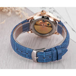 Montre Squelette Femme Bleue - Vignette | Steampunk Store