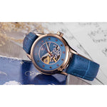 Montre Squelette Femme Bleue - Vignette | Steampunk Store