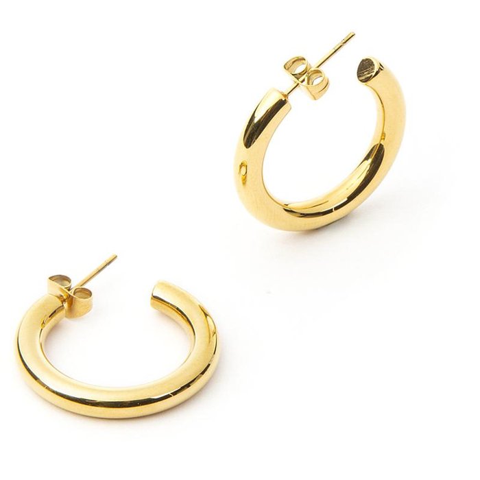 Boucles d'oreilles créoles laminées