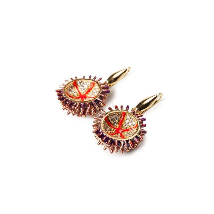Boucles d'oreilles Lapilli Hérisson