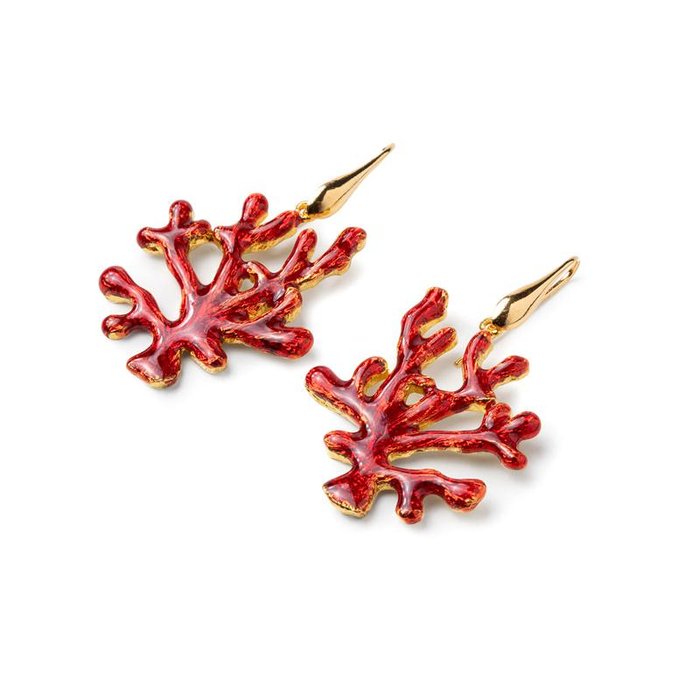 Coral Earrings