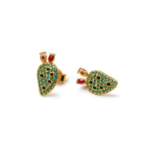Boucles d'oreilles Mini Pala Figue de Barbarie Lapilli