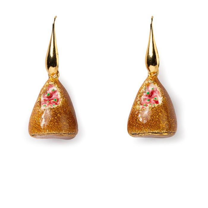 Boucles d'oreilles orange