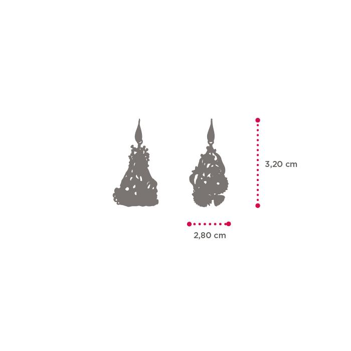 Boucles d'oreilles Eau/Feu