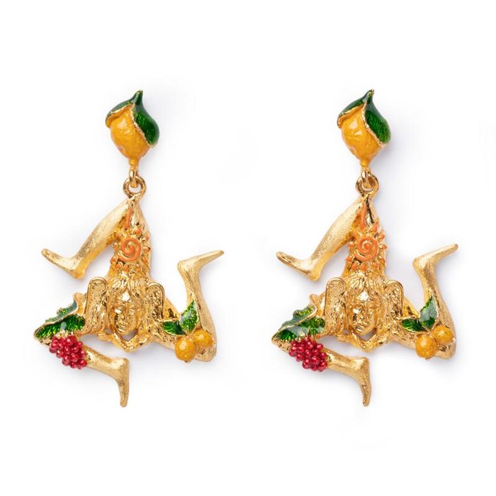 Boucles d'oreilles Trinacria Loving Sicily