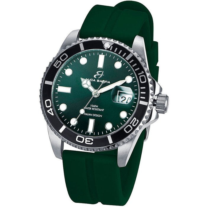 Montre en silicone verte