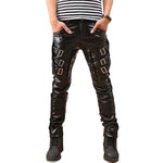 Steampunk Men's Faux Leather Pants Rock n Roll - Alternative Trousers - Vignette | Steampunk Store