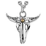 Colgante de calavera de toro - Vignette | Steampunk Store