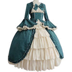 Robe Victorienne Cosplay — Bal Victorien, manches évasées et col carré - Vignette | Steampunk Store