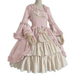 Robe Victorienne Cosplay — Bal Victorien, manches évasées et col carré - Vignette | Steampunk Store