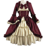 Robe Victorienne Cosplay — Bal Victorien, manches évasées et col carré - Vignette | Steampunk Store