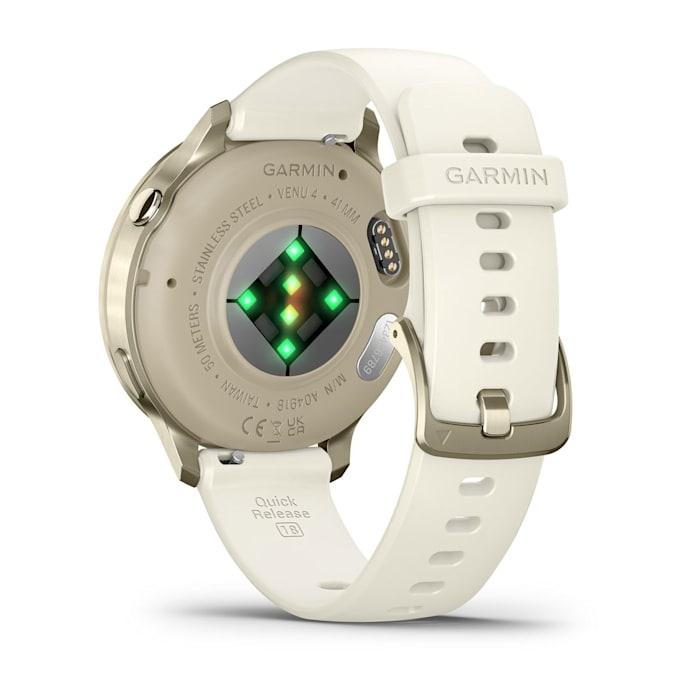 Venu® 4 – 41 mm, Lunar gold con cinturino in silicone Bone