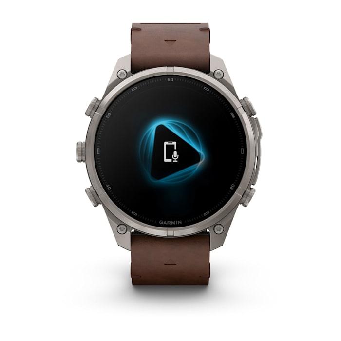 Fenix 9 Pro – inReach, 47mm, Titanio con cinturino in pelle Walnut - 010-04336-41