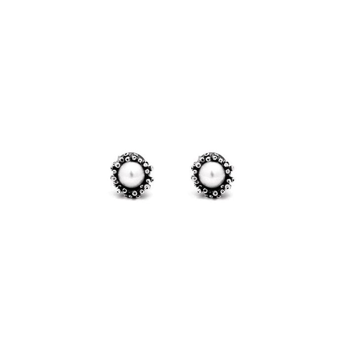 Mini Anemone Button Earrings