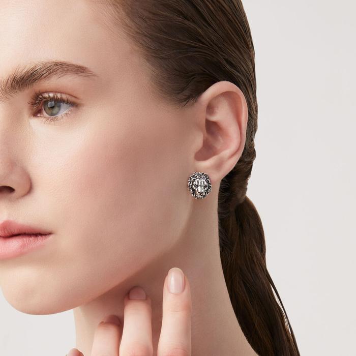 Lion Head Earrings