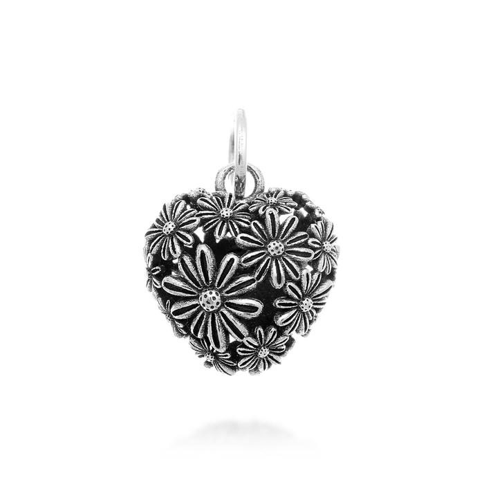 Daisy Heart Charm