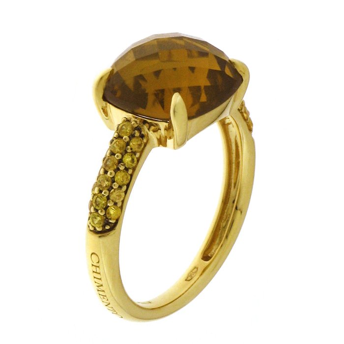 Anello sibilla topazio