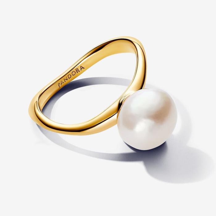 Bague en perles baroques de culture d'eau douce