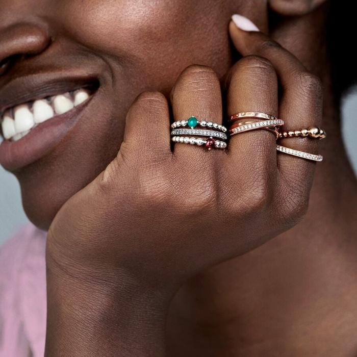 Hearts and Stones Band Ring